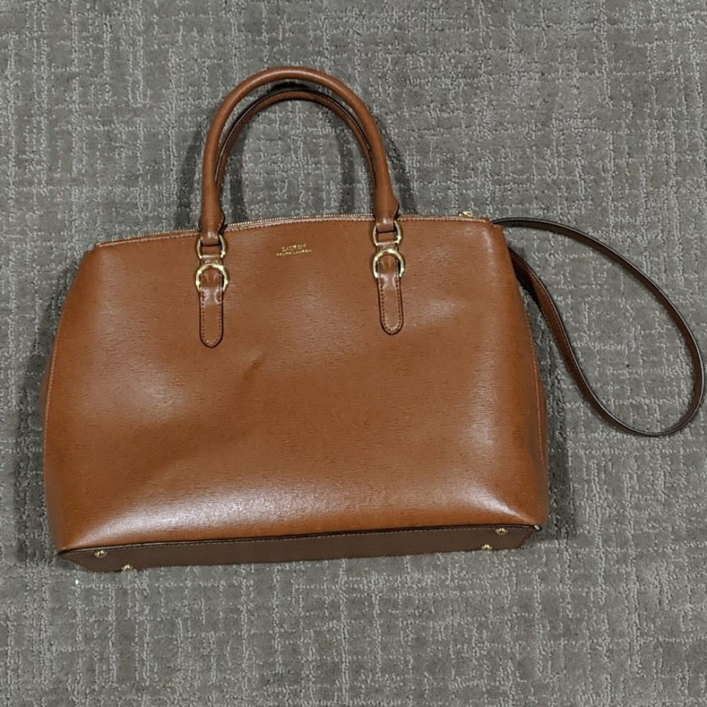 Ralph Lauren purse. Bennington, Double Zip.